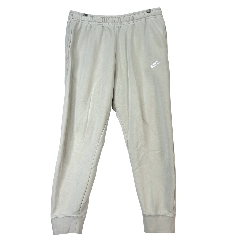 Nike‎ Light Bone Sporstwear Club Fleece Joggers Mens XL Active Lounge Streetwear